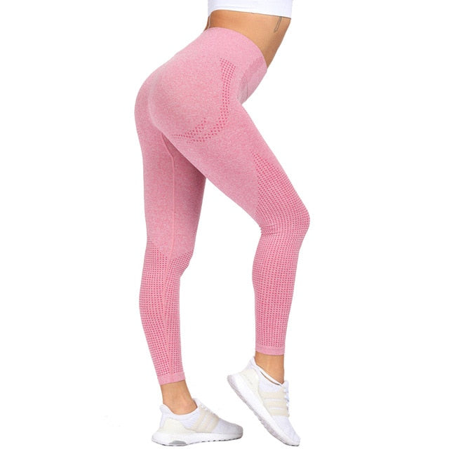 Picture of a Plain Women's Leggings for Fitness & Yoga pink