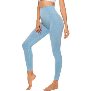 Picture of a Plain Women's Leggings for Fitness & Yoga blue