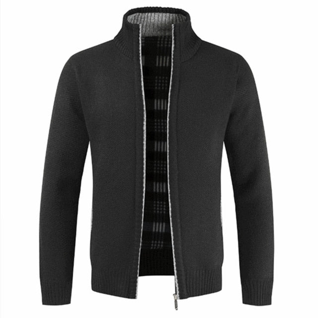 Picture of a Men's Thick Fall and Winter Jacket Black