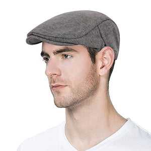 Picture of a Plain Men's Newsboy Cap Cotton Made & British Styled grey