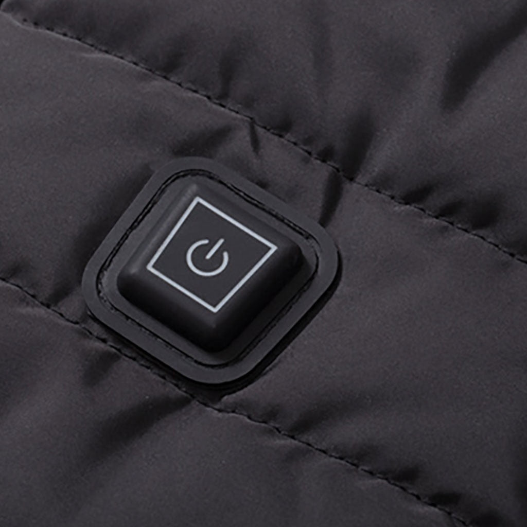 Picture of a Heated Winter Thermal Cotton Vest on button