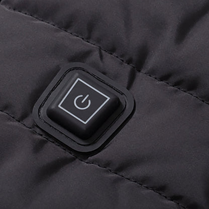 Picture of a Heated Winter Thermal Cotton Vest on button