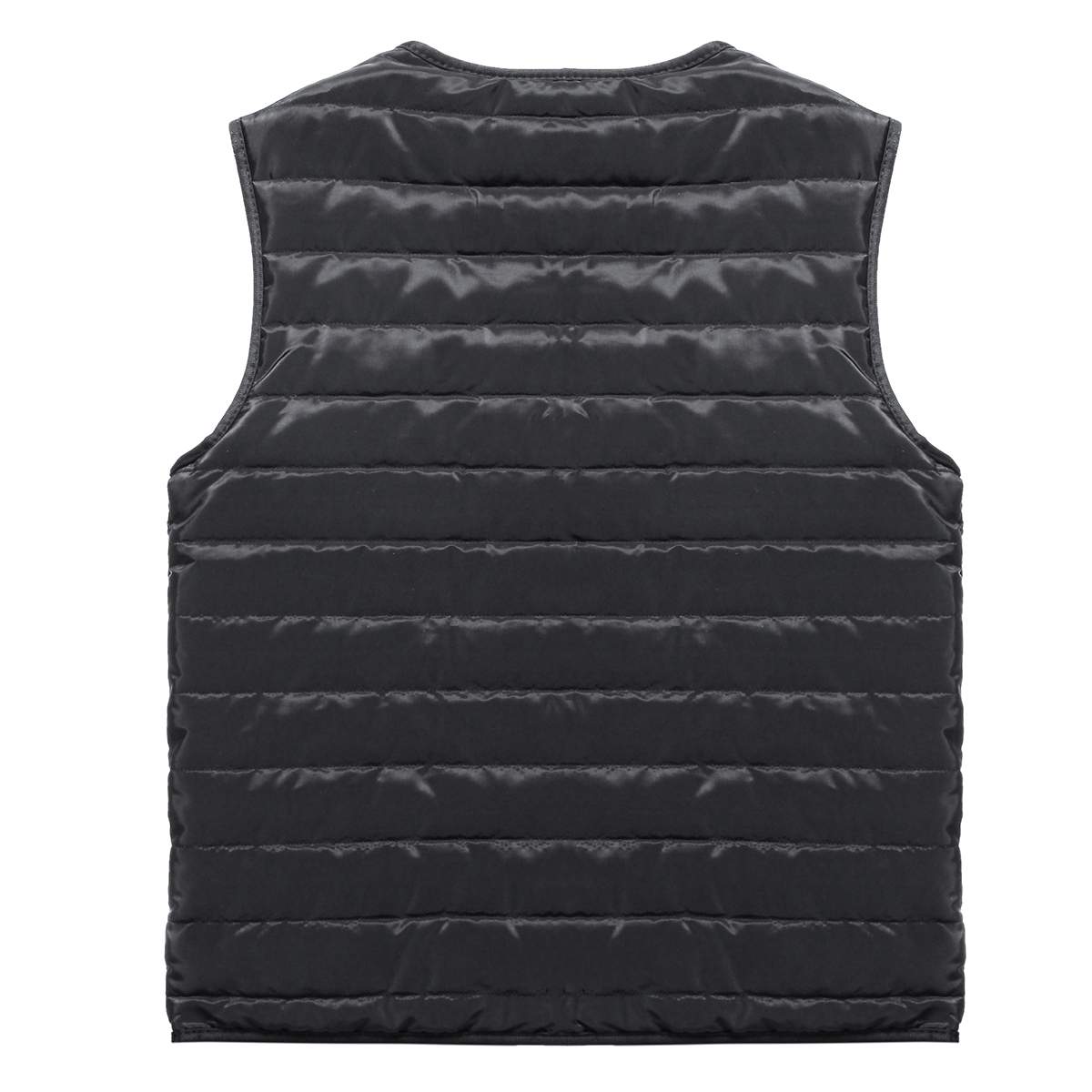 Picture of a Heated Winter Thermal Cotton Vest black rear 