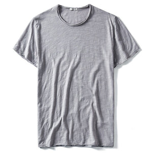 Picture of a Men's Short Sleeve Shredded Cotton T-Shirt grey