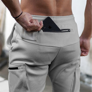 Picture of a Plain Men's Fitness & Workout Cotton Pants with Storage