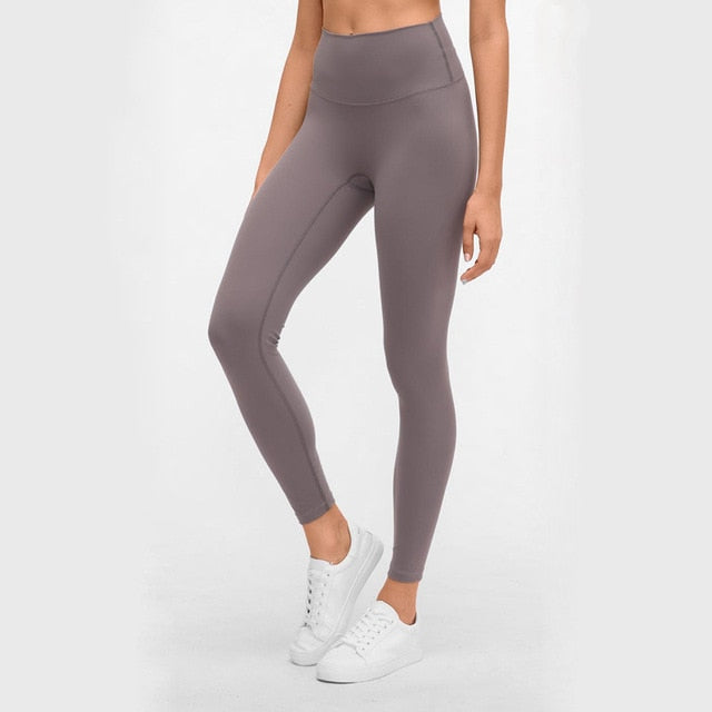 Picture of a Plain Women's Fitness Leggings brown