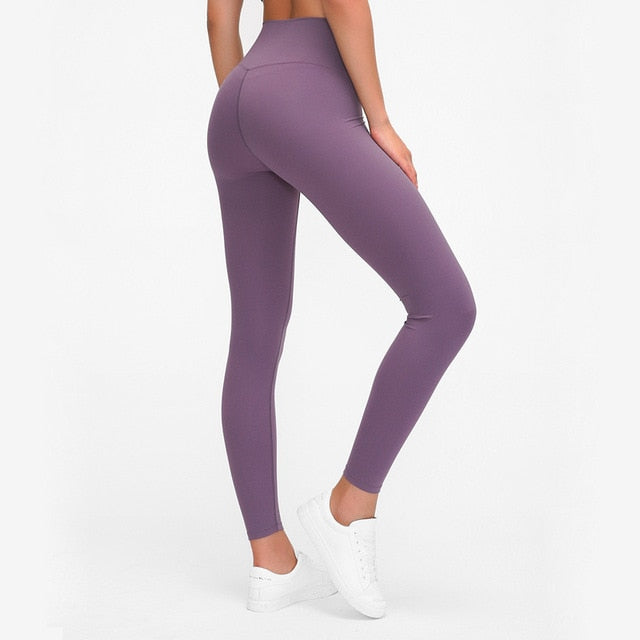 Picture of a Plain Women's Fitness Leggings purple