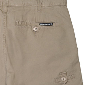 Men's Classic Khaki Chino Shorts close up of rear pocket