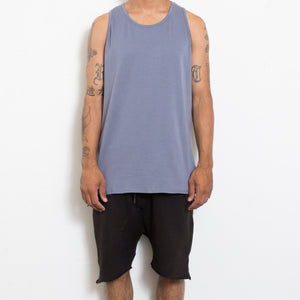 Picture of a Plain Men's Grey Tank Top front view
